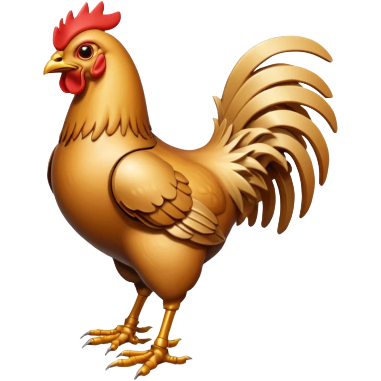 Mecha battle chicken humanoid creature but more human than chicken emoji