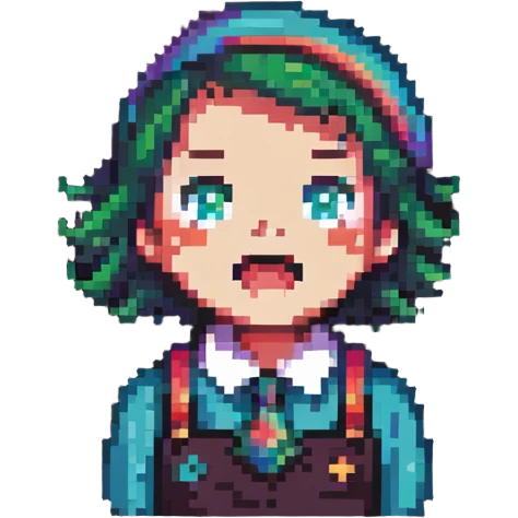 surprised streamer with retro vibes emoji