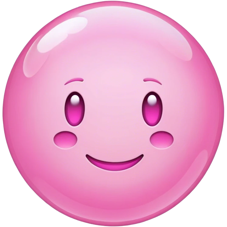 Pink iOS emoji bubble emoji