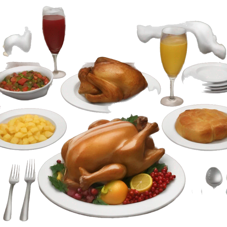 Christmas dinner emoji