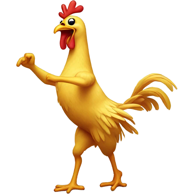 Dancing chicken emoji