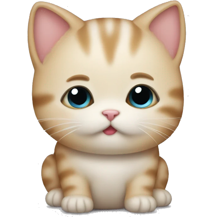 Make a chubby kitten  emoji