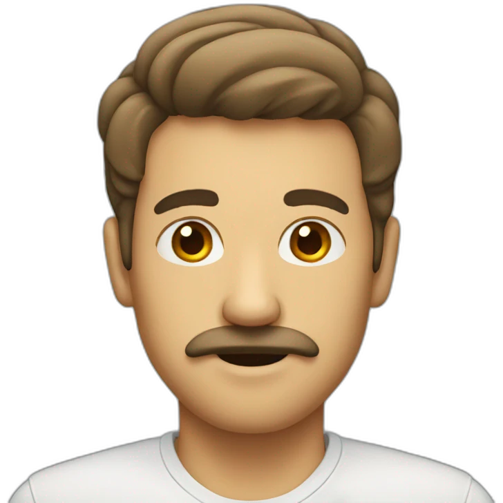 Man with small moustache emoji