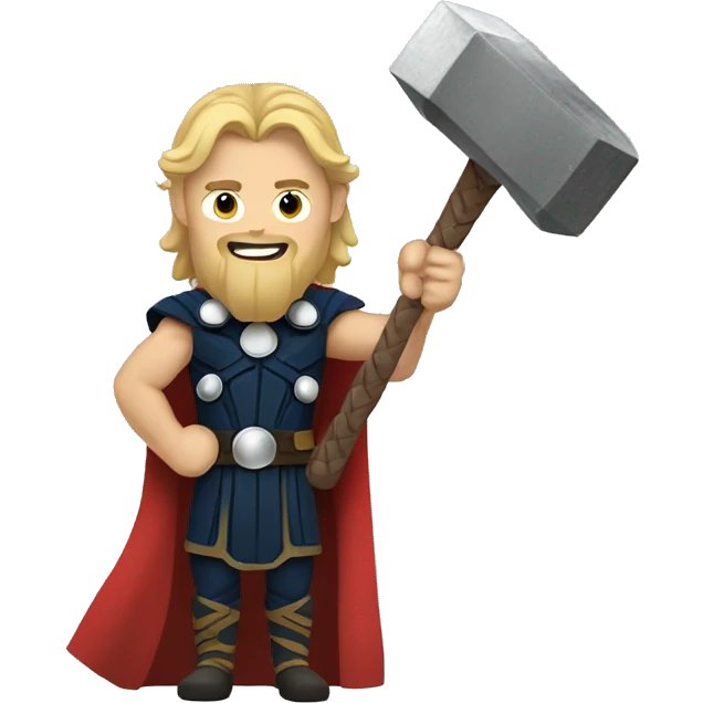 Thor with his hammer emoji