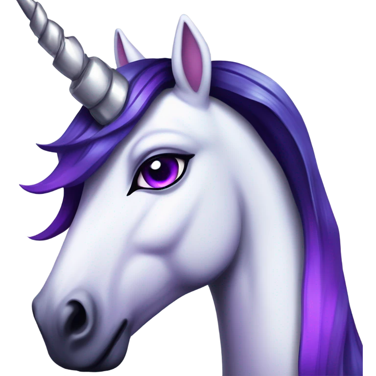 Goth Unicorn emoji