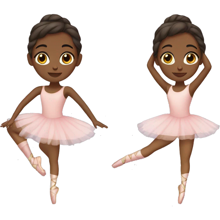 Brown girl ballerina emoji