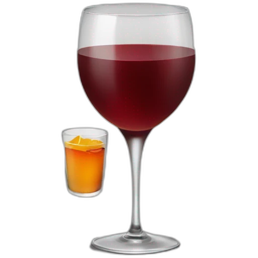 Happy-Office-worker-drinking-Mulled-Wine emoji