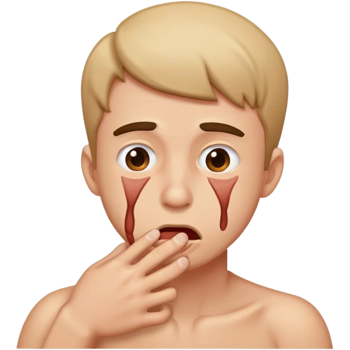 Guy choking him self emoji