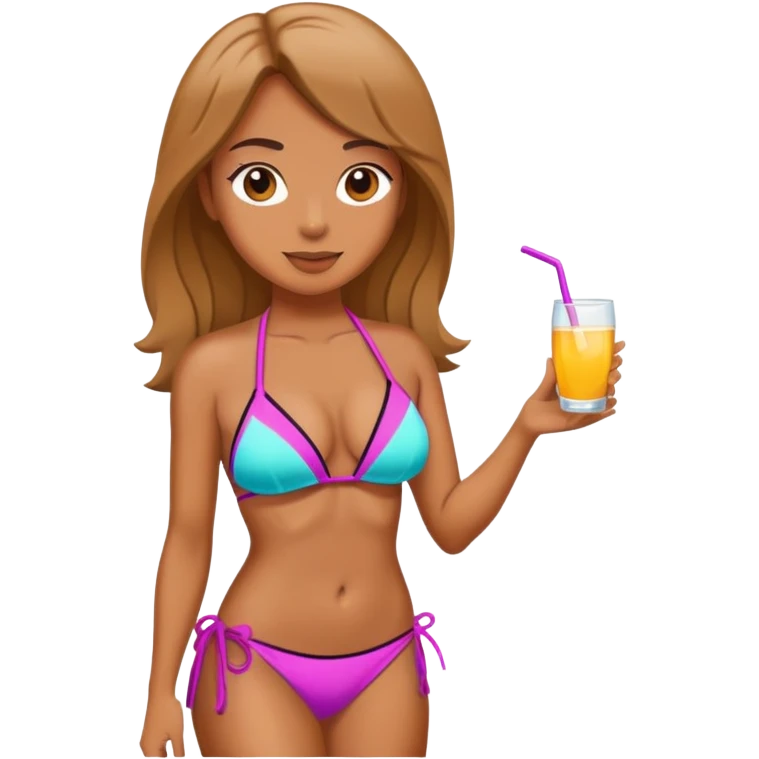 Woman in bikini emoji
