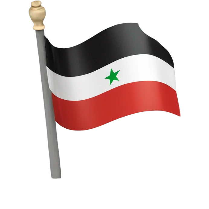 The syrian revolution flag emoji