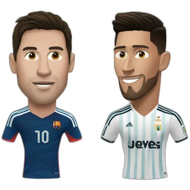 messi vs cristiano ronaldo emoji