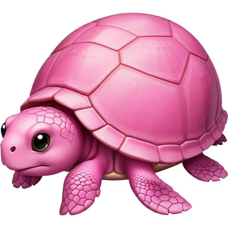 Pink turtle emoji