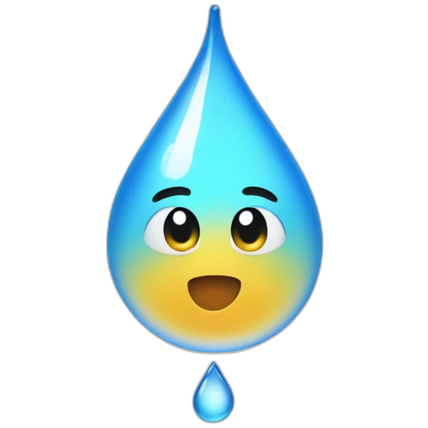 water-drop emoji