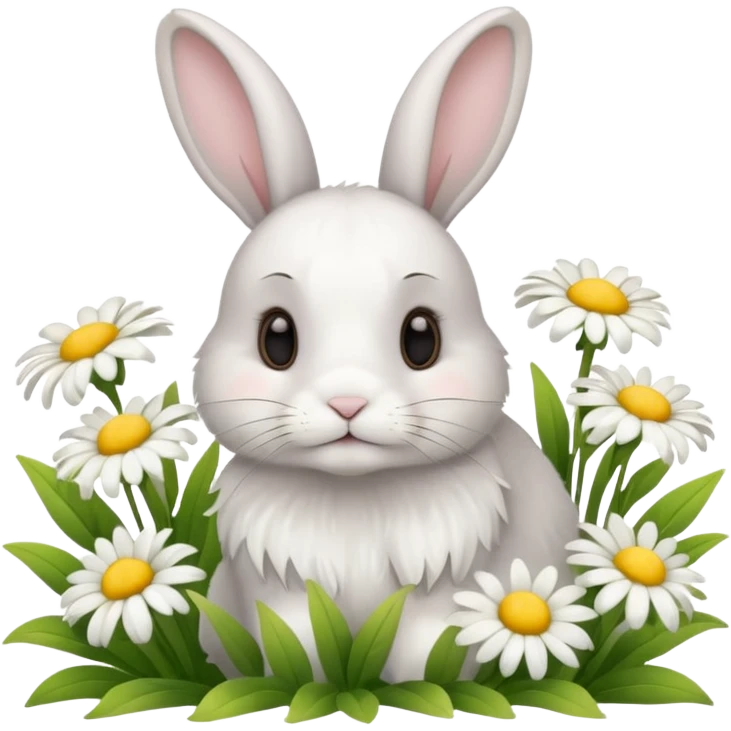 🐰🌼💭 Daydreaming bunny emoji