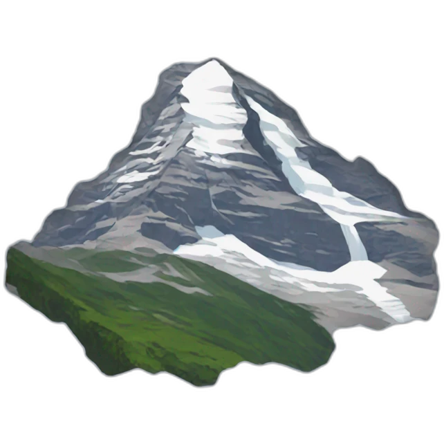 Eiger mountain emoji