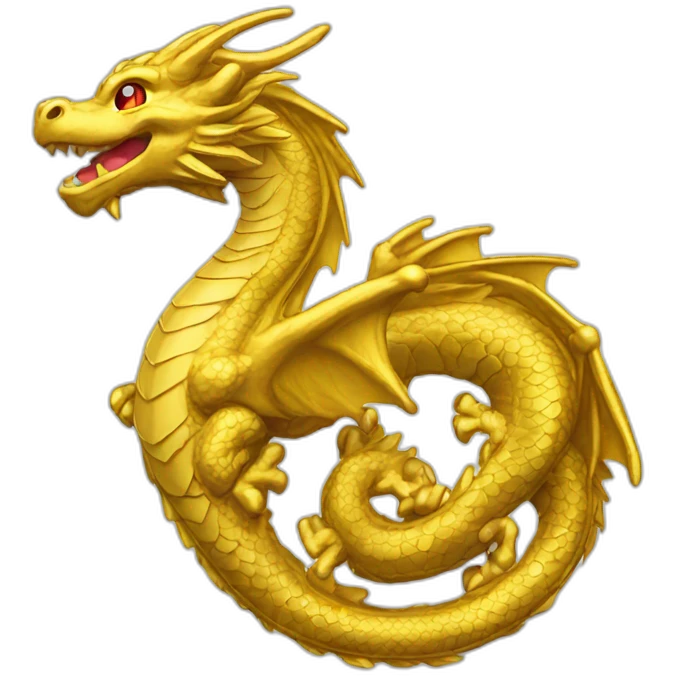 dragon gold coin emoji