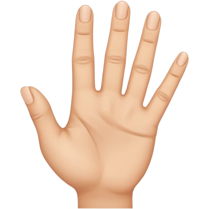 Make a hand with all the fingers open just third finger is bent 90 degrees emoji