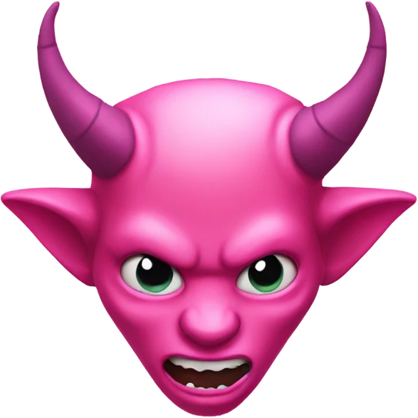 pink devil horns emoji