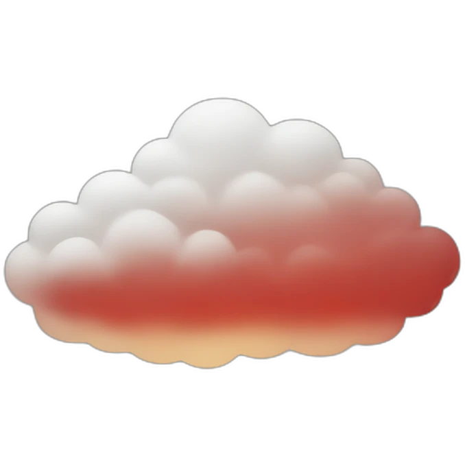 red cloud emoji