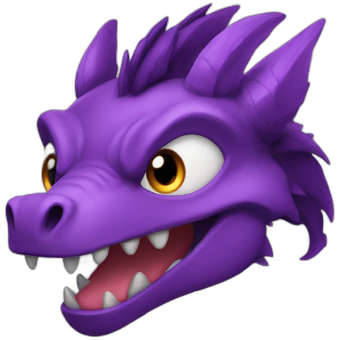 Dracofeu violet emoji