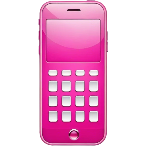 pink mobile phone icon emoji