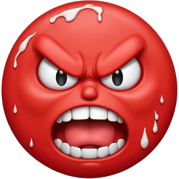 gum adel angry mad and red emoji