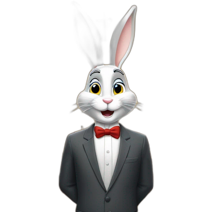 Bugs Bunny attends church emoji