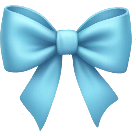 Light blue bow  emoji