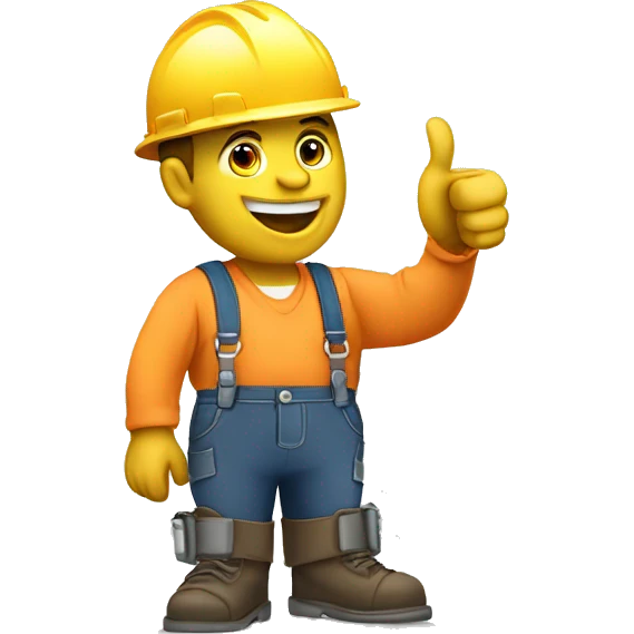 A linemen that works on power lines giving a thumbs up  emoji