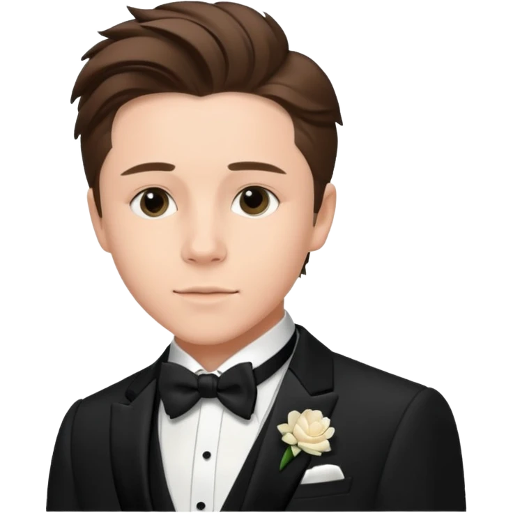 brooklyn beckham at wedding emoji