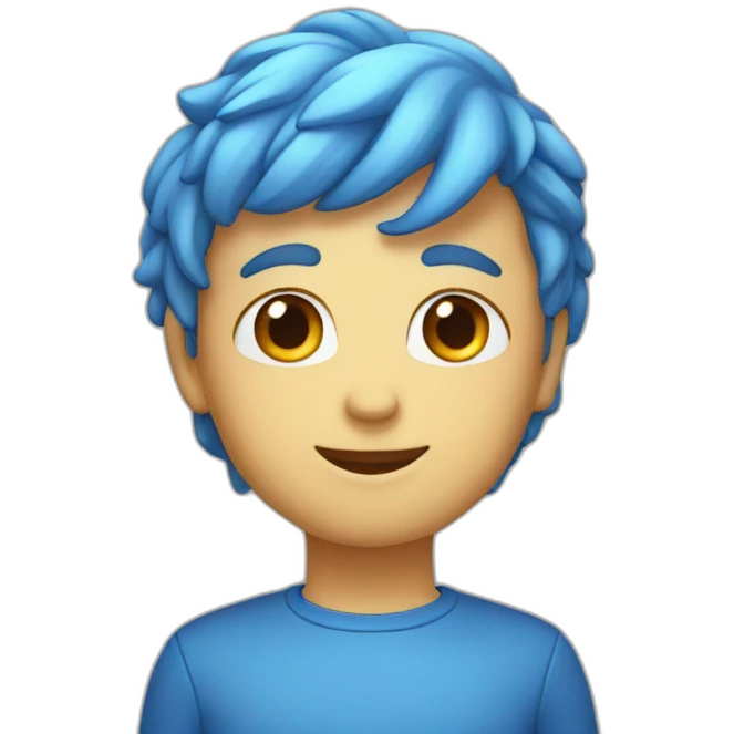 Cœur blue emoji