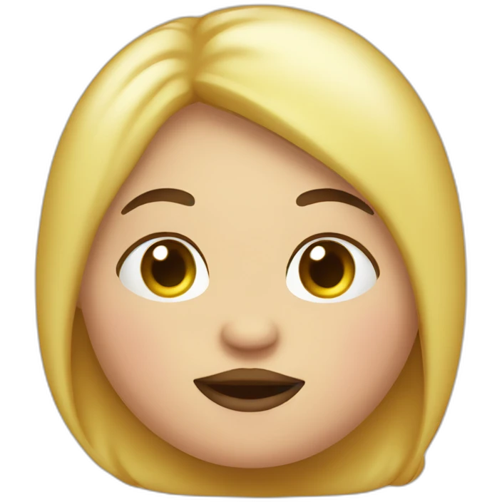 fat girl eating emoji