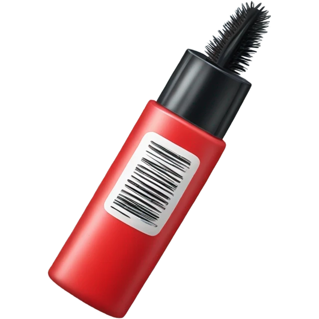 red tube of mascara emoji