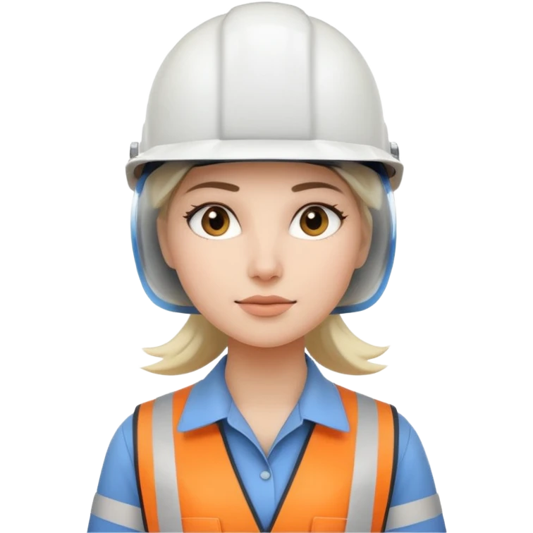 Ingeniera industrial casco blanco emoji