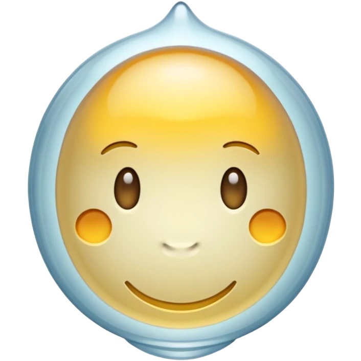 Прозрачный склете головы с мозгом внутри emoji
