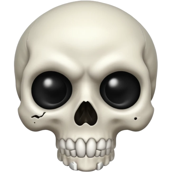 A scary skull emoji