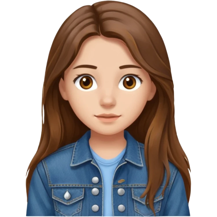 Дівчина з простими довгим волоссям 15 років волосся коричневе карі ока худа і girl 2024 emoji