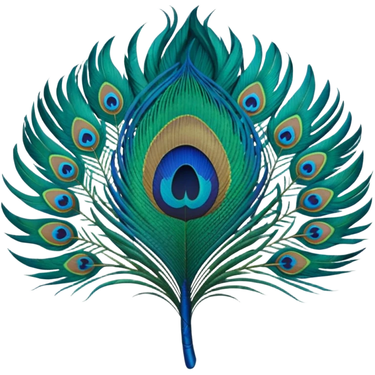 Peacock feather emoji