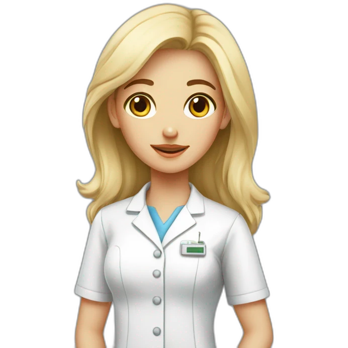 LABORATORY GIRL WHITE , MACKEUP emoji