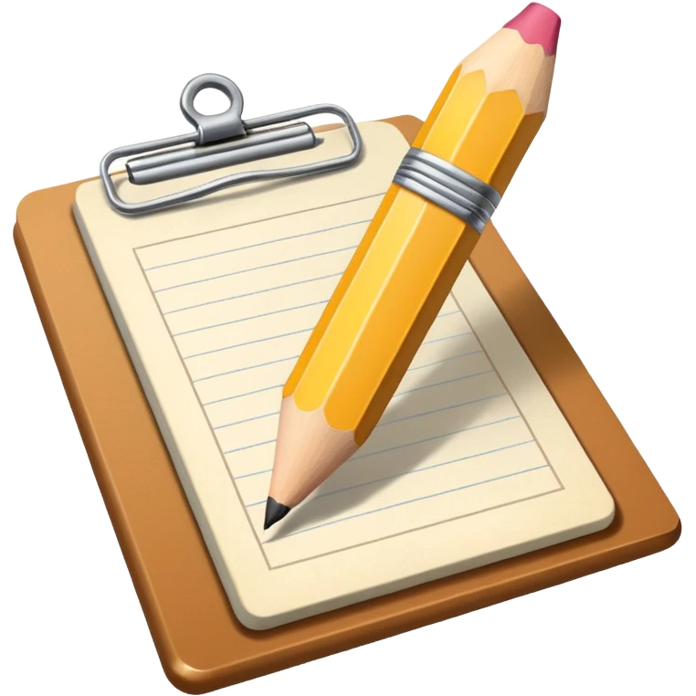 Create an icon representing the process of creating a black-and-white caricature. Include a pencil, a sketchpad with a humorous, exaggerated figure, and inking tools. Use bold lines and shading, with a transparent background. emoji