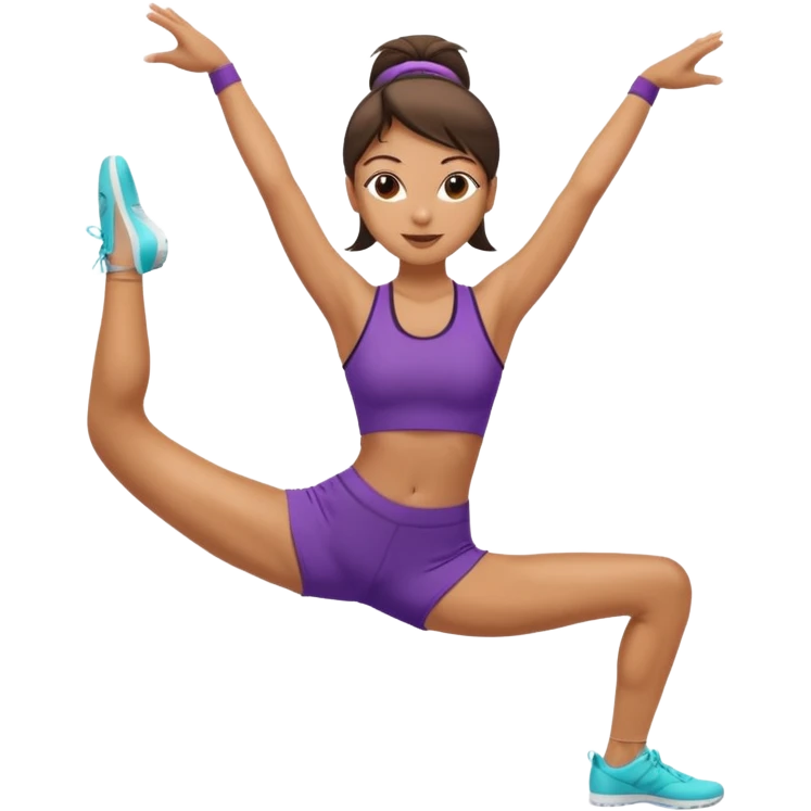 Woman doing the splits emoji