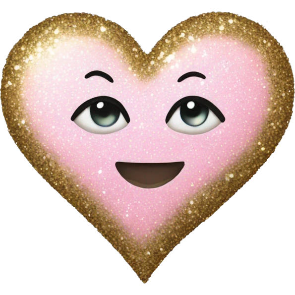 Glitter heart emoji
