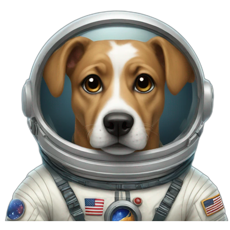dog in spacesuit emoji