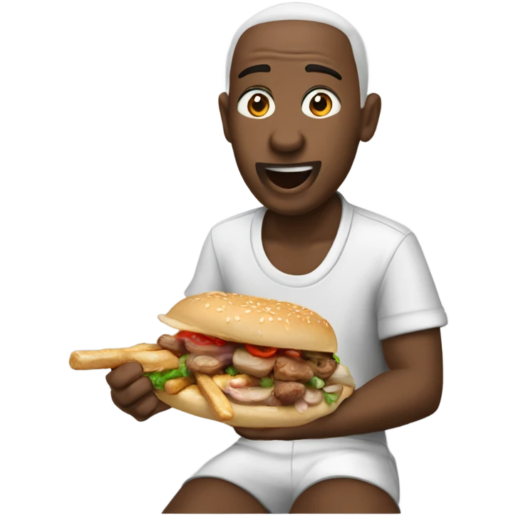 skibdi toliet eating a kebab ￼ emoji