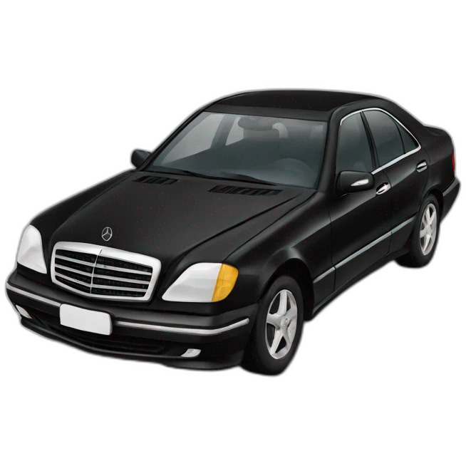black mercedes emoji