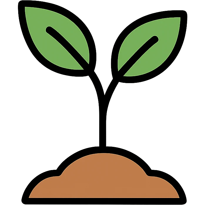 sapling icon, simple and clear, modern icon style emoji