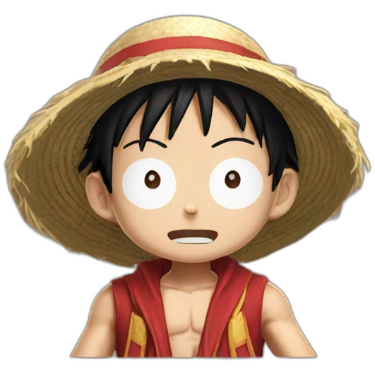 Luffy with gear 5 emoji