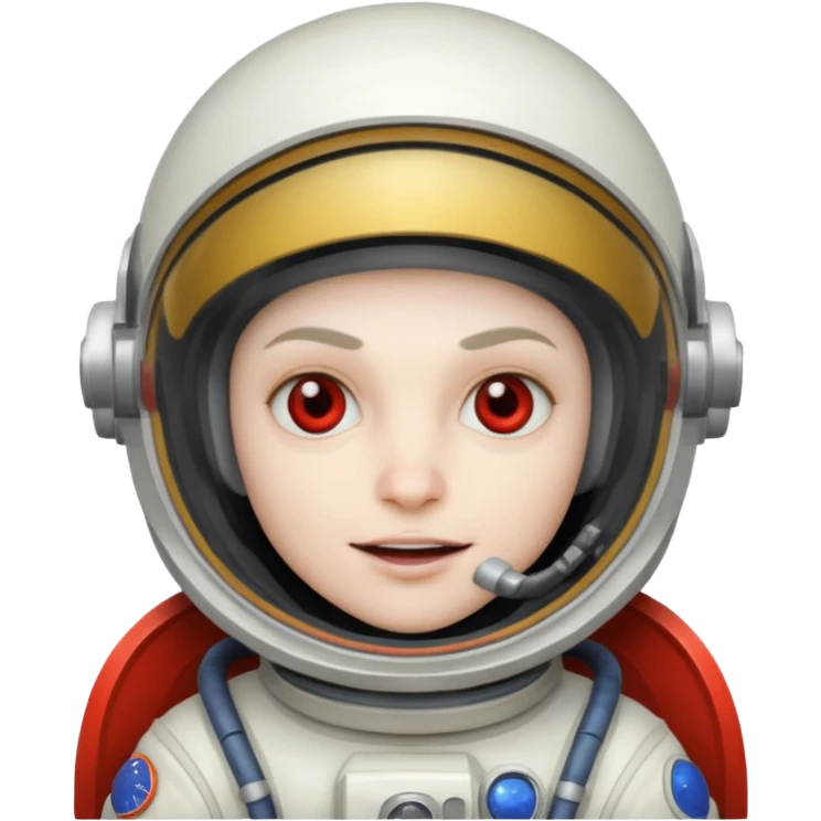 astronaut vampire wearing helmet emoji