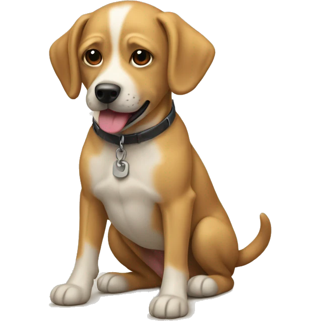 Chien sur la plage emoji