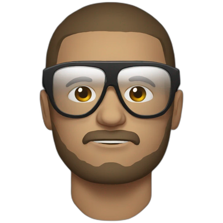 MMA fighter with glases emoji